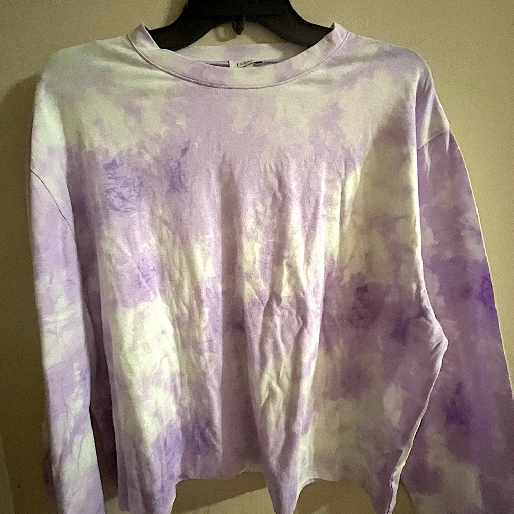 J.Crew Tiedye Crop Longsleeve top